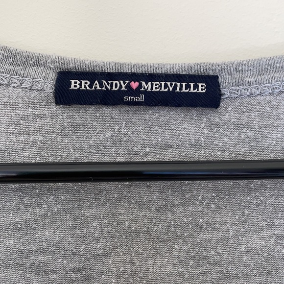 Brandy Melville Soft Jersey Knit Henley Long Sleeve - Picture 5 of 6